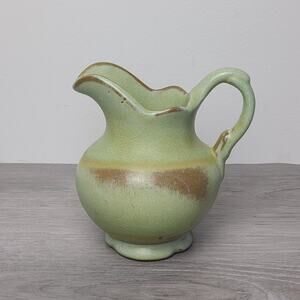 Frankoma Plainsman Prairie Green Pitcher Creamer F30A Vintage